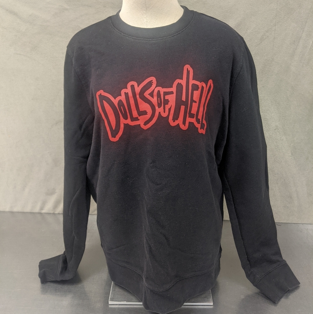Unisex A.P.C. Black Sweatshirt with Red "Dolls of Hell" Graphic